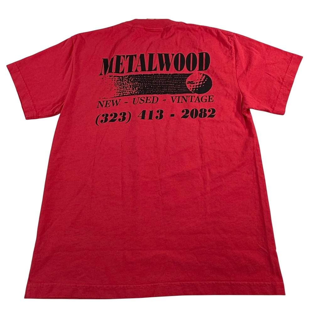 Metalwood Studio Red Graphic Golf T-Shirt Mens Small Tour Edition Streetwear